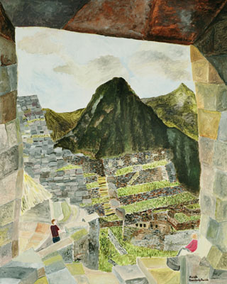 Meeting at Machu Picchu by Michele Brunschvig Dariele